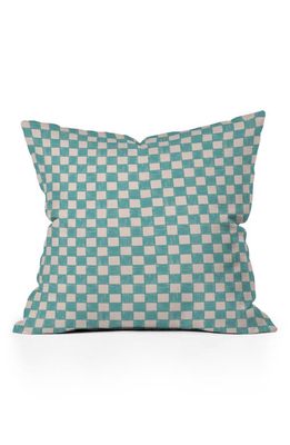 Deny Designs Alice Check Accent Pillow in Blue 