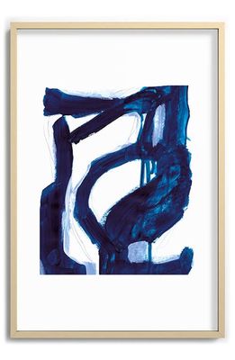 Deny Designs Dan Hobday Blue Abstract Framed Art Print