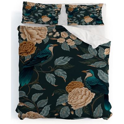 Deny Designs Duvet Cover & Shams Set in Black 