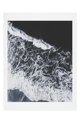 Deny Designs Ingrid Beddoes Sea Lace Art Print in Black