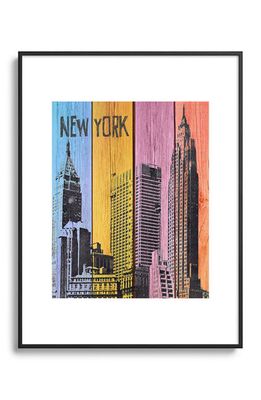 Deny Designs New York Downtown Framed Art Print in Black Tones