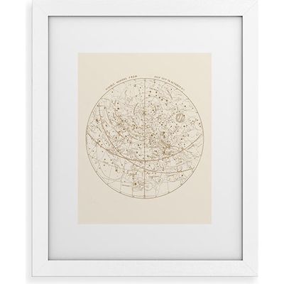 Deny Designs Visible Heavens Framed Art Print in Gold 