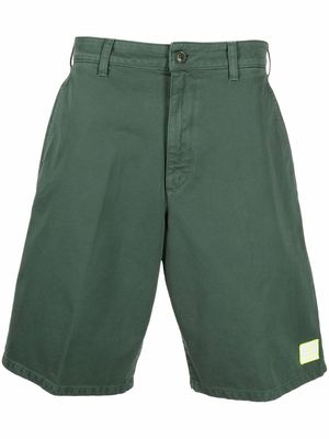 Department 5 logo-patch knee-length shorts - Green