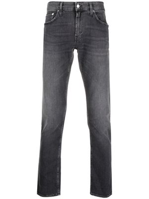 Department 5 mid-rise faded straight-leg jeans - Grey