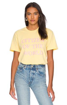 DEPARTURE Citizen Of The World Tee in Yellow