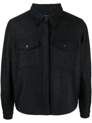 DEPENDANCE button-up knit shirt - Black