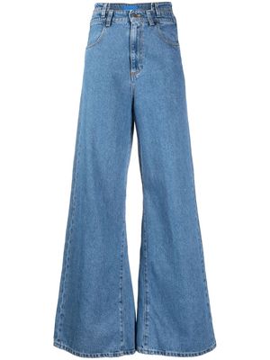 DEPENDANCE wide-leg flared jeans - Blue