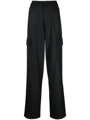 DEPENDANCE wool-blend cargo trousers - Black