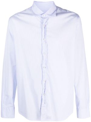 Deperlu long-sleeve cotton shirt - Blue
