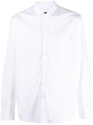 Deperlu long-sleeve cotton shirt - White