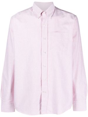 Deperlu pinstripe-pattern cotton shirt - Pink