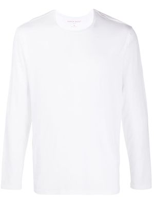 Derek Rose Basel long-sleeved T-shirt - White