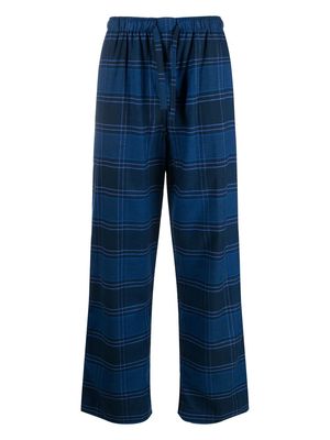 Derek Rose check-print pyjama bottoms - Blue