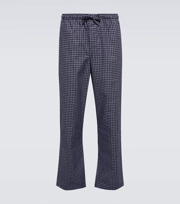 Derek Rose Checked cotton pajama pants