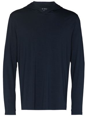 Derek Rose long-sleeve hooded sweatshirt - Blue