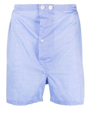 Derek Rose short-sleeved pyjama set - Blue