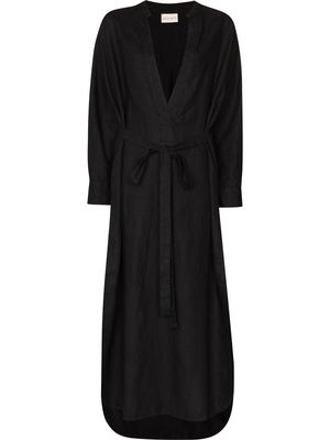 DES SEN Lazio V-neck maxi dress - Black