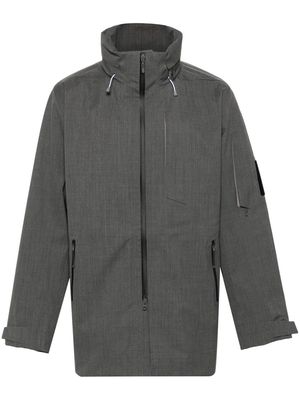 Descente ALLTERRAIN concealed-hood lightweight jacket - Grey