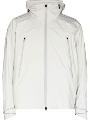 Descente ALLTERRAIN zip-up hooded jacket - White