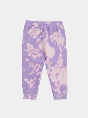 Design History Girls Tie Dye Joggers in Lucky Lavender