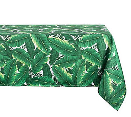 Design Imports Banana Leaf Outdoor Tablecloth 6 0" x 120"
