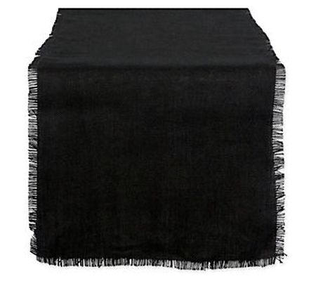 Design Imports Burlap Solid Table Runner 15" x 4"