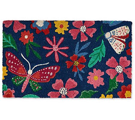 Design Imports Butterfly Blooms Doormat