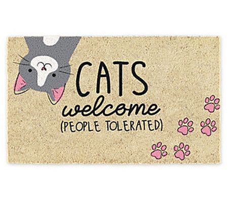 Design Imports Cats Welcome 17" x 29" Doormat