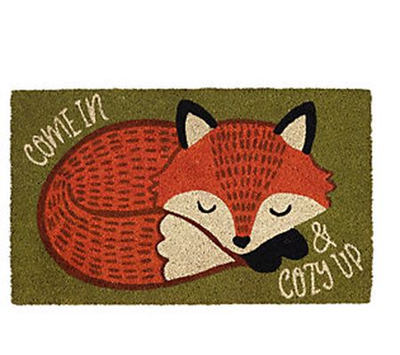 Design Imports Cozy Fox 17x29 Doormat