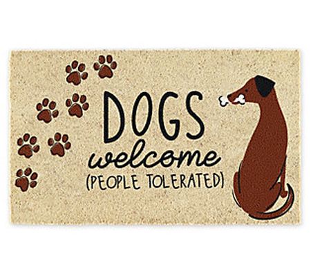 Design Imports Dogs Welcome 17" x 29" Doormat