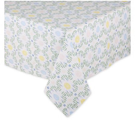 Design Imports Easter Topiary 60" x 84" Printed Tablecloth