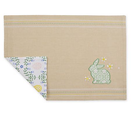 Design Imports Garden Bunny Set of 6 Placemats
