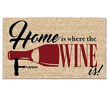 Design Imports Home Is Where the Wine Is 17" x 29" Doormat