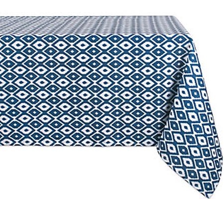 Design Imports Ikat Outdoor Tablecloth 60" x 12 0"