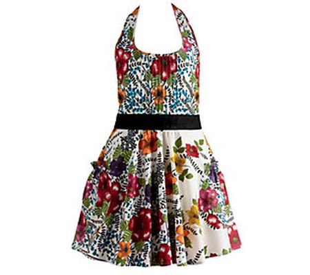 Design Imports India Flower Vintage-Style Apron