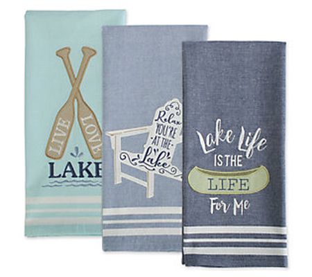 Design Imports Lakeside Kitchen Towel - Set of