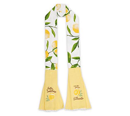 Design Imports Lemon Bliss Kitchen Towel/Scarf