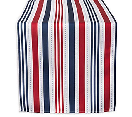 Design Imports Patriotic Outdoor Table Runner 1 4" x 108"