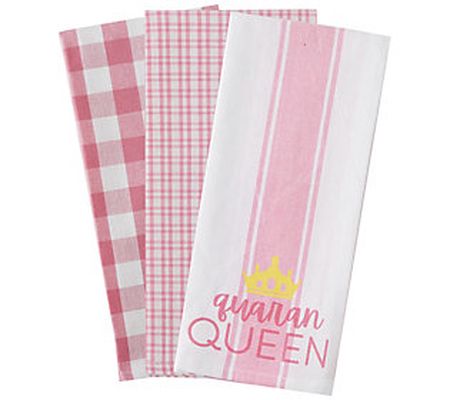 Design Imports Quarantine Queen Kitchen Towel S t/3