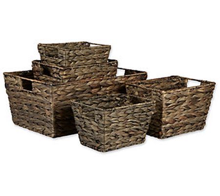 Design Imports Set/5 Hyacinth Baskets