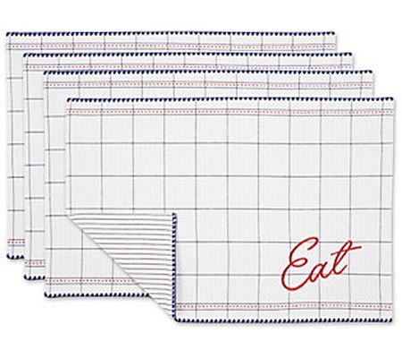 Design Imports Set of 4 EAT Placemats