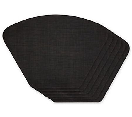 Design Imports Set of 6 Solid Placemats for Rou d Tables