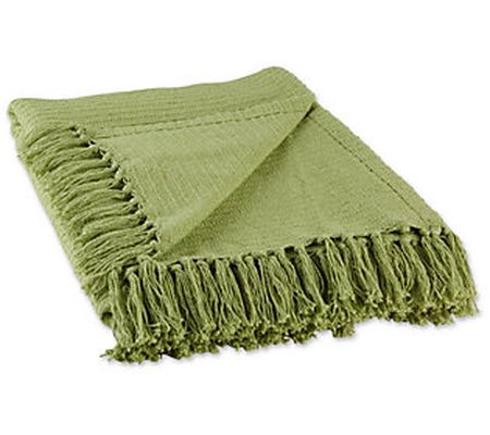Design Imports Solid Ribbed Throw