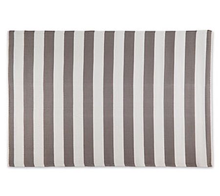 Design Imports Stripe Outdoor Rug 4' x 6'