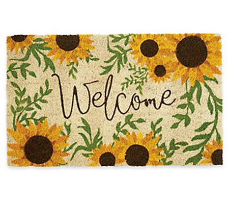 Design Imports Sunflower Welcome Doormat