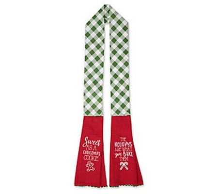 Design Imports Sweet Christmas Cookie Kitchen T owel/Scarf