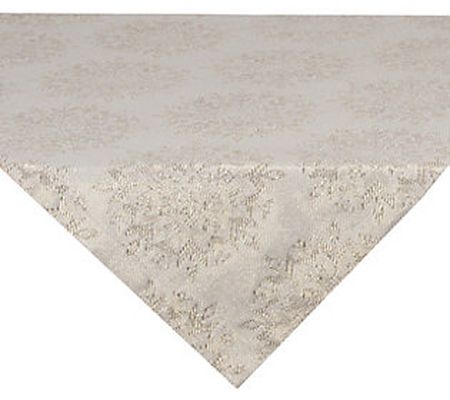 Design Imports Winter Sparkle Jacquard Table To pper 40" x 40"