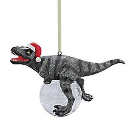 Design Toscano Blitzer the T-Rex Dinosaur Holid ay Ornament