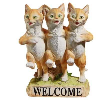Design Toscano Chorus Line Of Cats Welcome Stat e