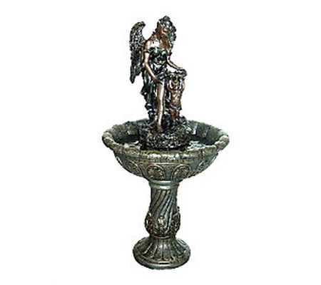 Design Toscano Heavenly Moment Angel Garden Fountain w/ Pump